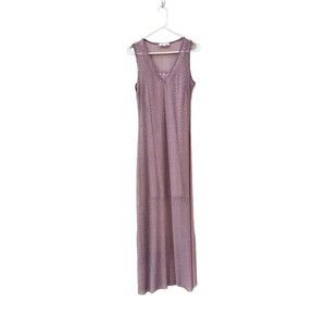 Wyldr Large Sleeveless Maxi Formal Evening Dress Shear Mauve Light Pastel Purple